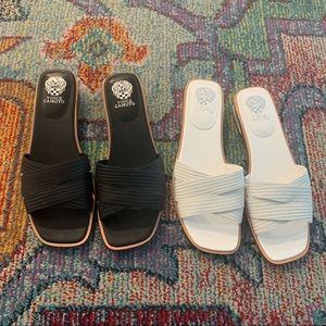 Two pairs Vince Camuto sandals size 9